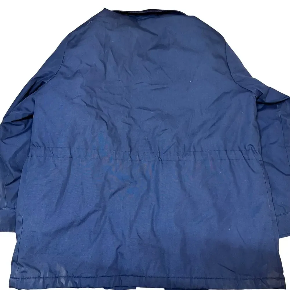 Vintage Sears Fieldmaster Dark Blue Barn Chore Coat Size Large